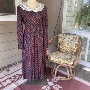 Vintage 80’s Rose Print Cottagecore Dress